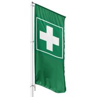 Fahne Erste Hilfe, grün - 6 Größen