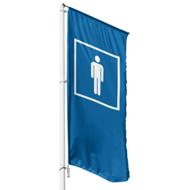 Fahne WC Herren - Wunschgröße